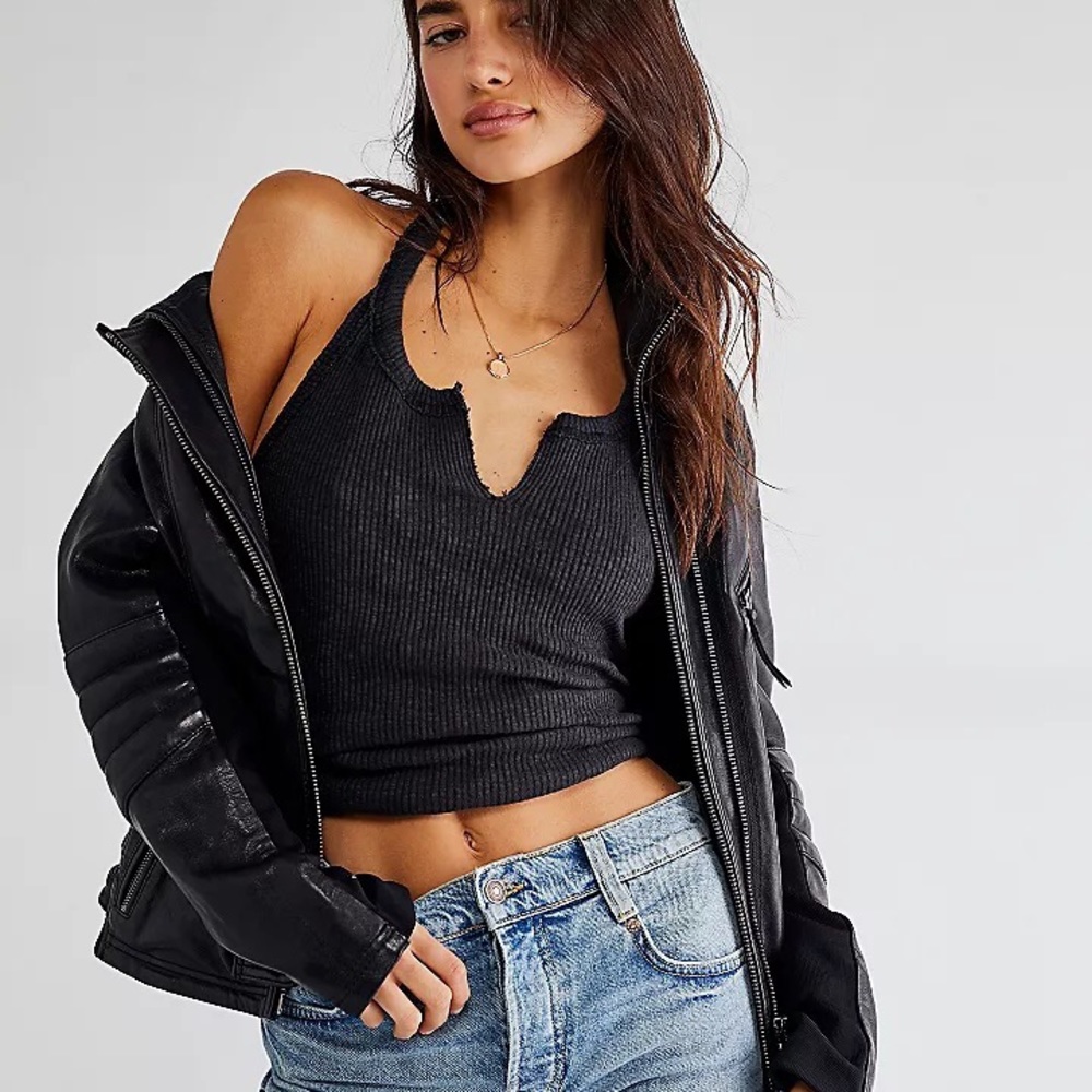 Free People Beach Boy Halter Top in Large